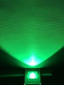 Світлодіодний лінзований прожектор 10W зелений Код.59142