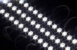 Светодиодный модуль M-5730SMD3CW-12 холодный белый IP67 Код.57578, фото 2