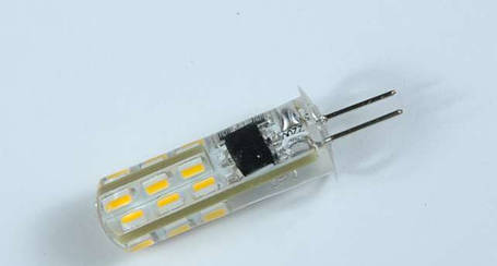 Світлодіодна лампа Biom G4 1.5 W 2800 K 220 V у силіконі Код.58380, фото 2