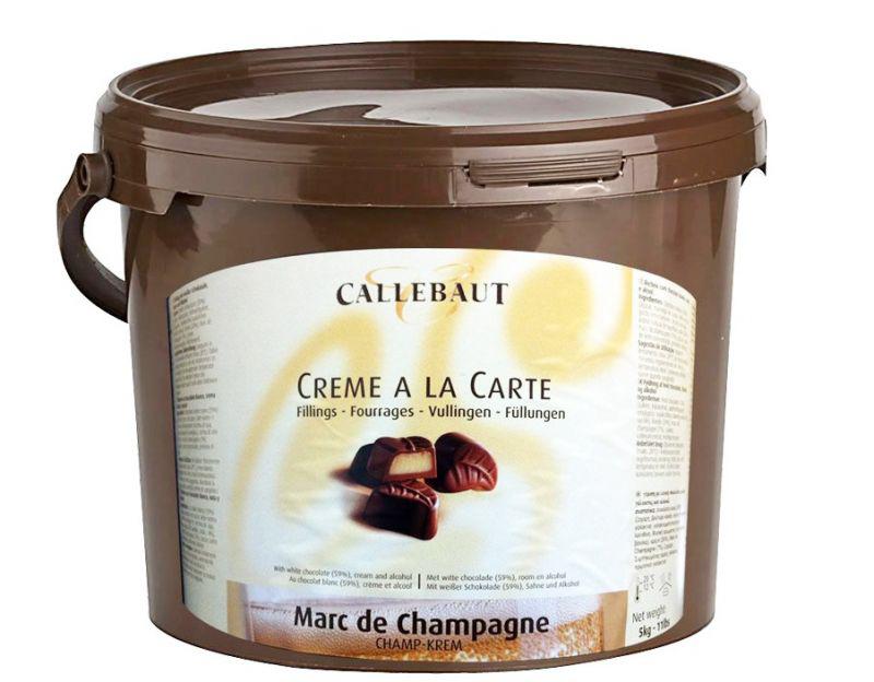 Callebaut Crème a La Carte Marc de Champagne. Білий шоколадний ганаш 5 кг відро