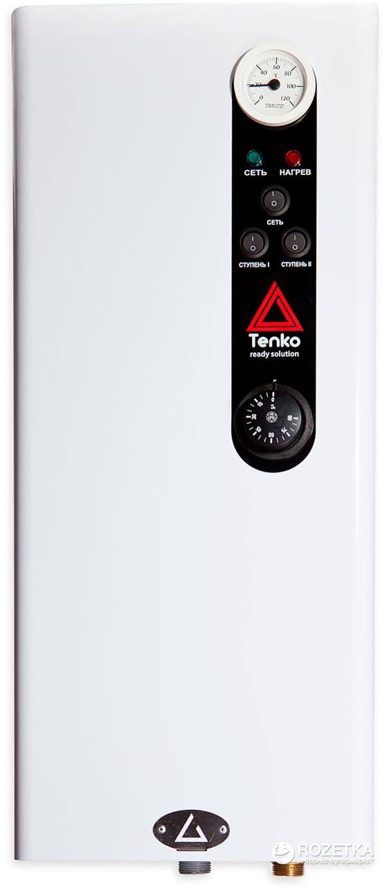 Котел електричний настінний для дому 4,5 кВт Tenko Стандарт 220 В СКЕ, електрокотел опалення з насосом