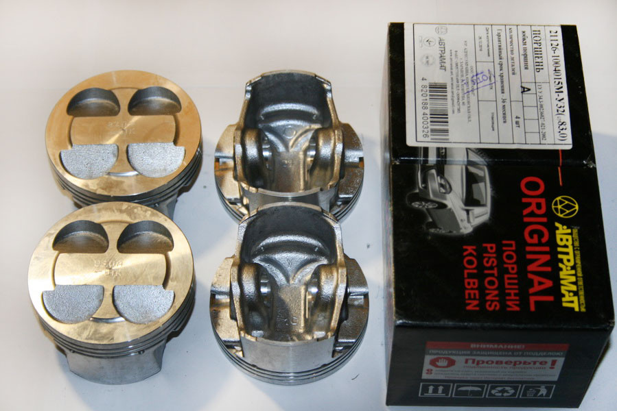 Поршні 2170(У) 83,0 A АВТРАМАТ (4 шт), комплект поршнів, поршень циліндра, фото 1