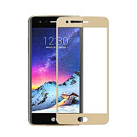 Захисне скло Full Cover для LG K4 2017 Золоте