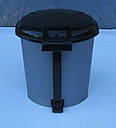 Відро для сміття з педаллю (педальне відро) пластмасове 6 л, фото 3