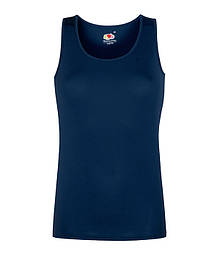 Майка жіноча спортивна Performance vest lady-fit, поліестер XS, AZ Глибокий Темно-Синій