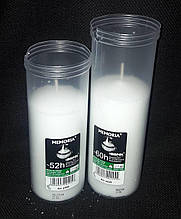 Свічка в пластиковому стакані (ПОЛЬЩА) горіння 60 годин,в-18 см, д-6 см