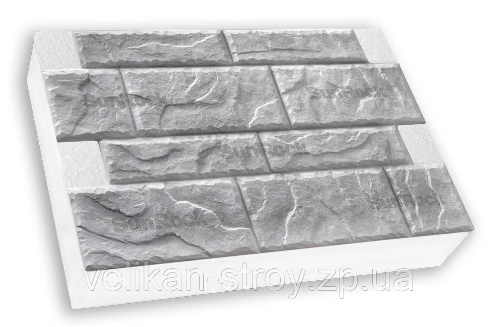 Термопанели Полифасад Sun Rock на пенополистироле толщиной 30 мм (на основе серого цемента) - фото 5 - id-p613367569