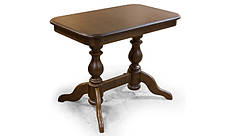 Кухонний стіл Askalon нерозкладний з масиву дерева, колір горіх / темний горіх, фото 4