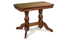 Кухонний стіл Askalon нерозкладний з масиву дерева, колір горіх / темний горіх, фото 5