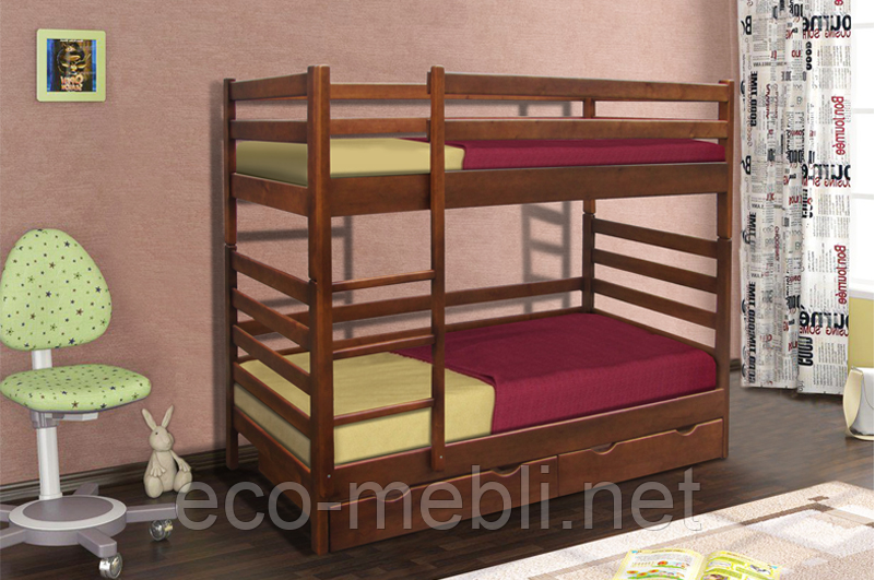 Двоярусне ліжко Засоня сосна Мікс Меблі