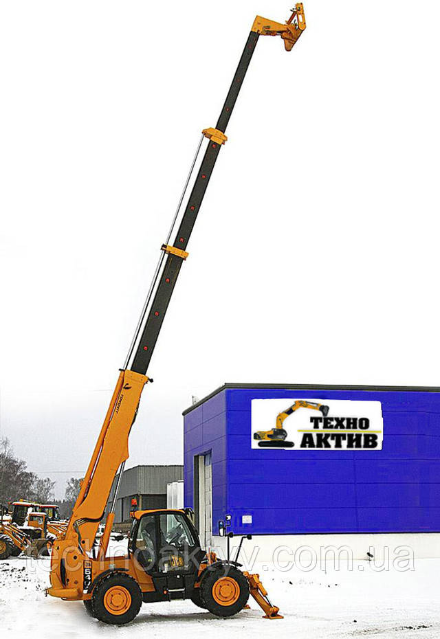 Висунута стріла повністю у телескопічного навантажувача JCB 540-170