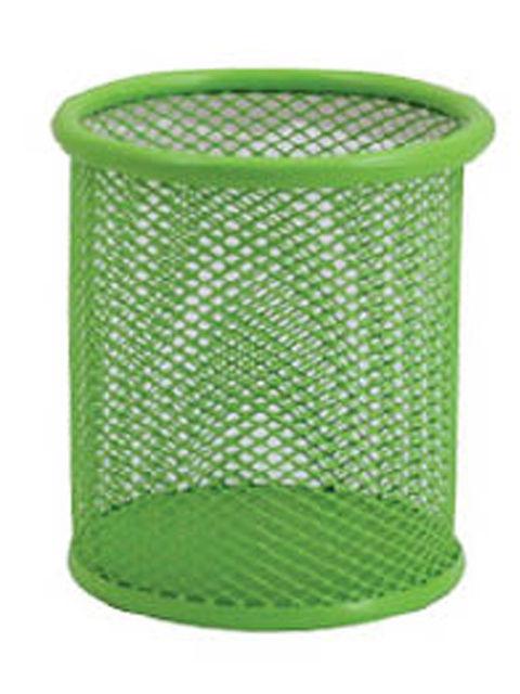 Стакан для ручок МЕТАЛ СІТКА №2 САЛАТНИЙ Д80мм, фото 1