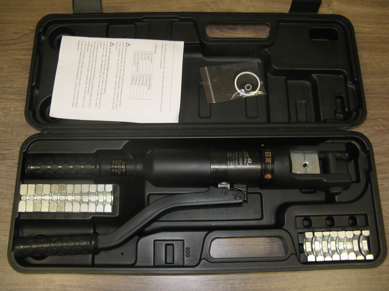 Ручной прес гидравлический для опрессовки кабельных наконечников YQ-300A - фото 7 - id-p649448726