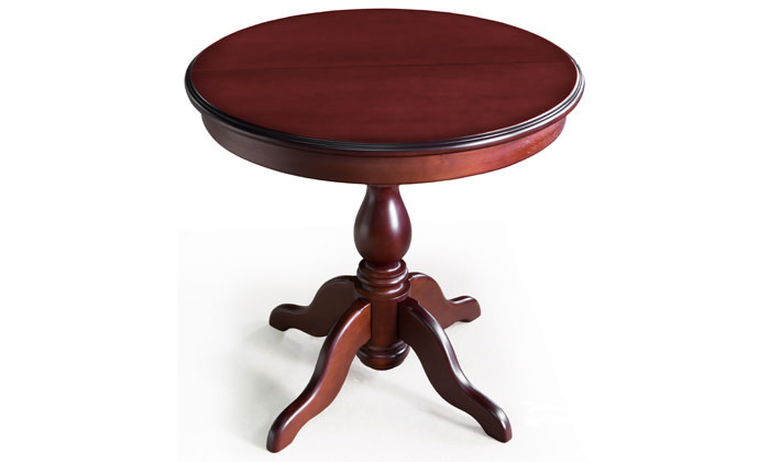 Кухонний стіл Тіроль розкладний Ашкелон з масиву дерева, колір на вибір 100+30х100х76