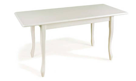 Кухонний стіл Торонто розкладний Askalon з масиву дерева, колір білий / бежевий, фото 2