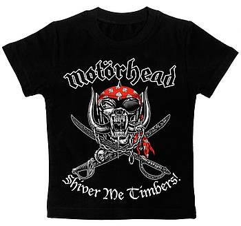 Дитяча футболка Motorhead "Shiver Me Timbers" чорна, Розмір 2-3 года 85-99, см