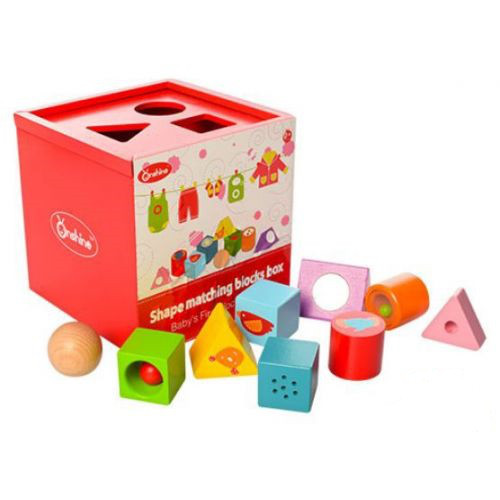 Дерев'яна розвиваюча іграшка куб Сортер MD 1077 Wooden Toys