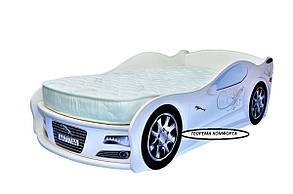 Ліжко машина Ягуар (білий)