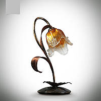 Настольная лампа золотистая в стиле флористика 17200-1 серии "Лизавета"