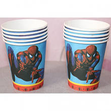 Склянки для дитячого дня народження " Людина-павук"