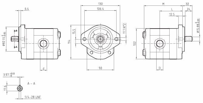 Шестеренные насосы GHP2A T - фото 3 - id-p649415015