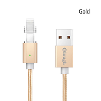 Elough E04 магнитный кабель Lightning для iPhone золотистый