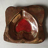 Сердце, тарелка - сувенир. Авторская керамика., фото 4