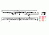 HL50F.0/180 Душовий лоток із 2 сифонами DN50, з матеріалом для монтажу Довжина 1800 мм, фото 3