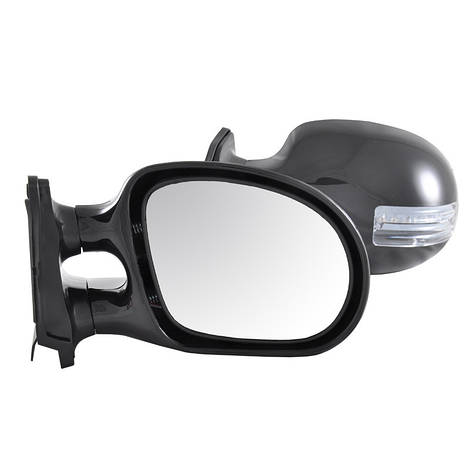 Дзеркала бічні CarLife, універсальні чорні з LED поворотом, 2 шт., фото 2