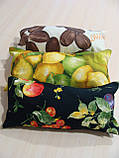 Комплект подушок 3 шт. виноград лимон, кава, фото 2