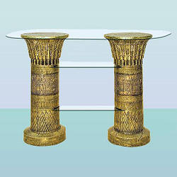 Журнальний стіл скляний столик Полка егіпетська