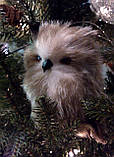 Ялинкова іграшка Мехова сова 12,5 cm Goodwill (ціна за 1 штуку), фото 10