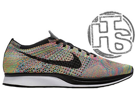 Чоловічі кросівки Nike Flyknit Racer Rrainbow 526628-004, фото 1