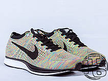 Чоловічі кросівки Nike Flyknit Racer Rrainbow 526628-004, фото 5