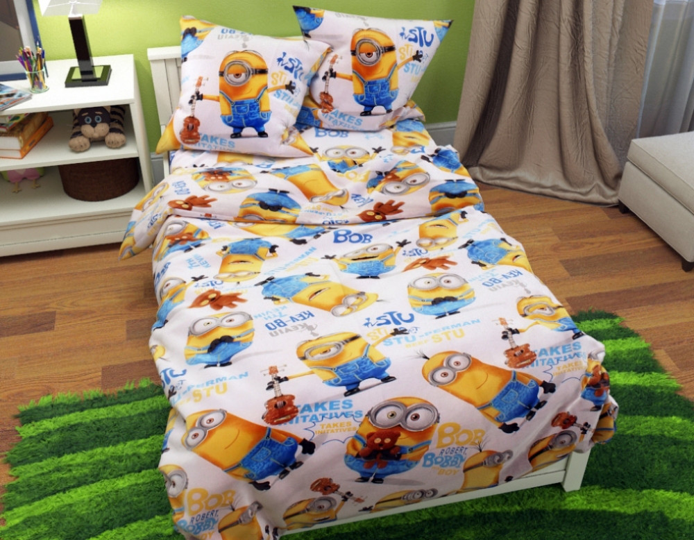 Дитяча постільна білизна MINЬОНИ Moon Love ранфорс 251625 (Подростковий)