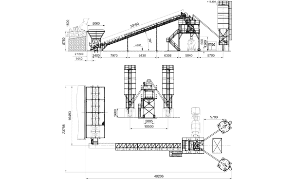 Стационарный бетонный завод SemiX 120 Major - фото 2 - id-p649423790