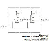 Пневматичний спускний клапан на 2 свіча (перемикач) OMFB, фото 2