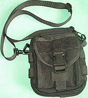 Сумка, підсумок, плечова однолямкова, чорний