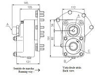 Коробка отбора мощности FHER Mercedes-Benz задняя, 1:1,32