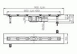 HL50F.0/90 Душовий лоток для лінійного відведення води із сифоном DN50, з матеріалом для монтажу. Австрія, фото 2