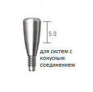 Формирователь десны конический 5мм, конусное соединение
