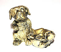 Статуэтка Собака с подсвечником (под бронзу) - 2