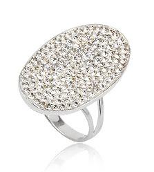 Кільце TN625. Срібло 925. Swarovski crystals, розмір 18