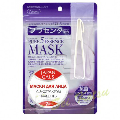 Маска з плацентою Pure Essential 5 Japan Gals