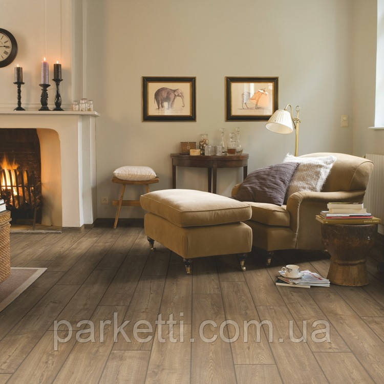 Quick-Step IM1850 Impressive Дуб выскобленный сіро-коричневий ламінат, фото 1