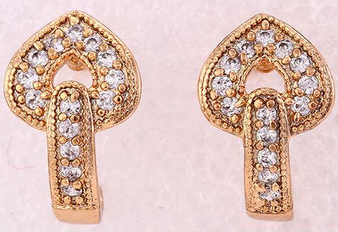 Сережки Масті позолота з цирконами GF1008