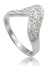 Кільце TN149. Срібло 925. Swarovski Crystals (Розмір 16)