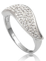 Кільце TN150. Срібло 925. Swarovski Crystals (Розмір 18), фото 1