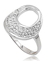 Кільце TN259.Срібло 925 з кристалами Swarovski. Розмір 17 і 18