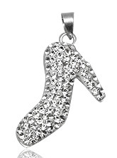 Підвіска Туфелька (TN324).Срібло 925 з кристалами Swarovski, фото 1